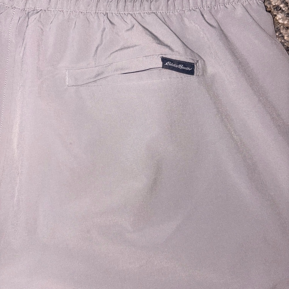 Eddie Bauer Light Gray Athletic Drawstring Shorts - image 5